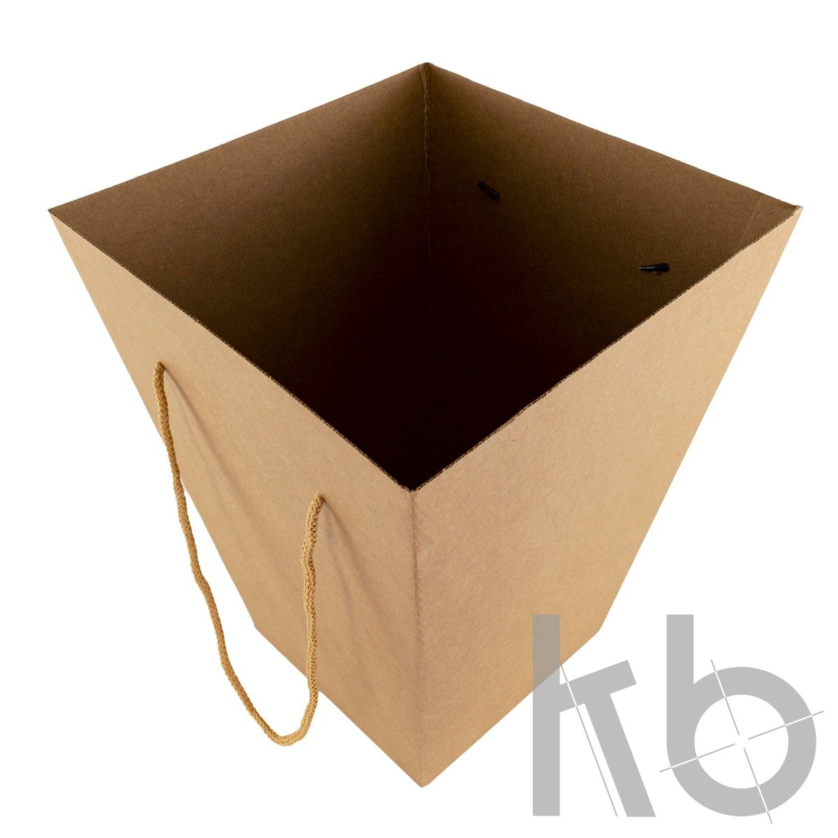 Коробка-переноска для цветов и подарков с  ручками