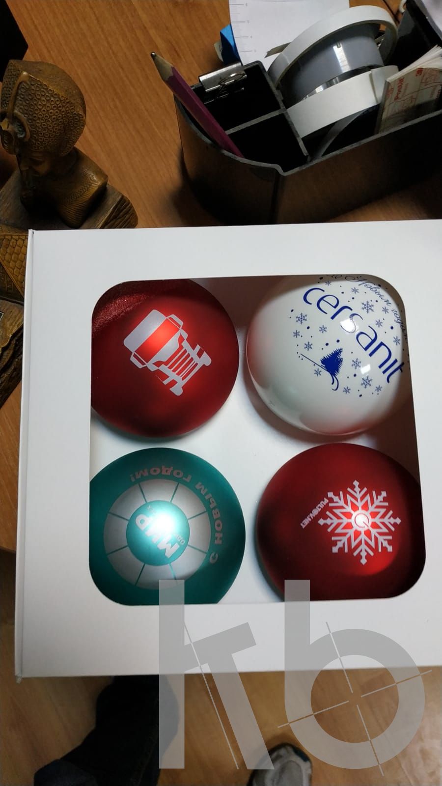 Коробочка для 4 шаров