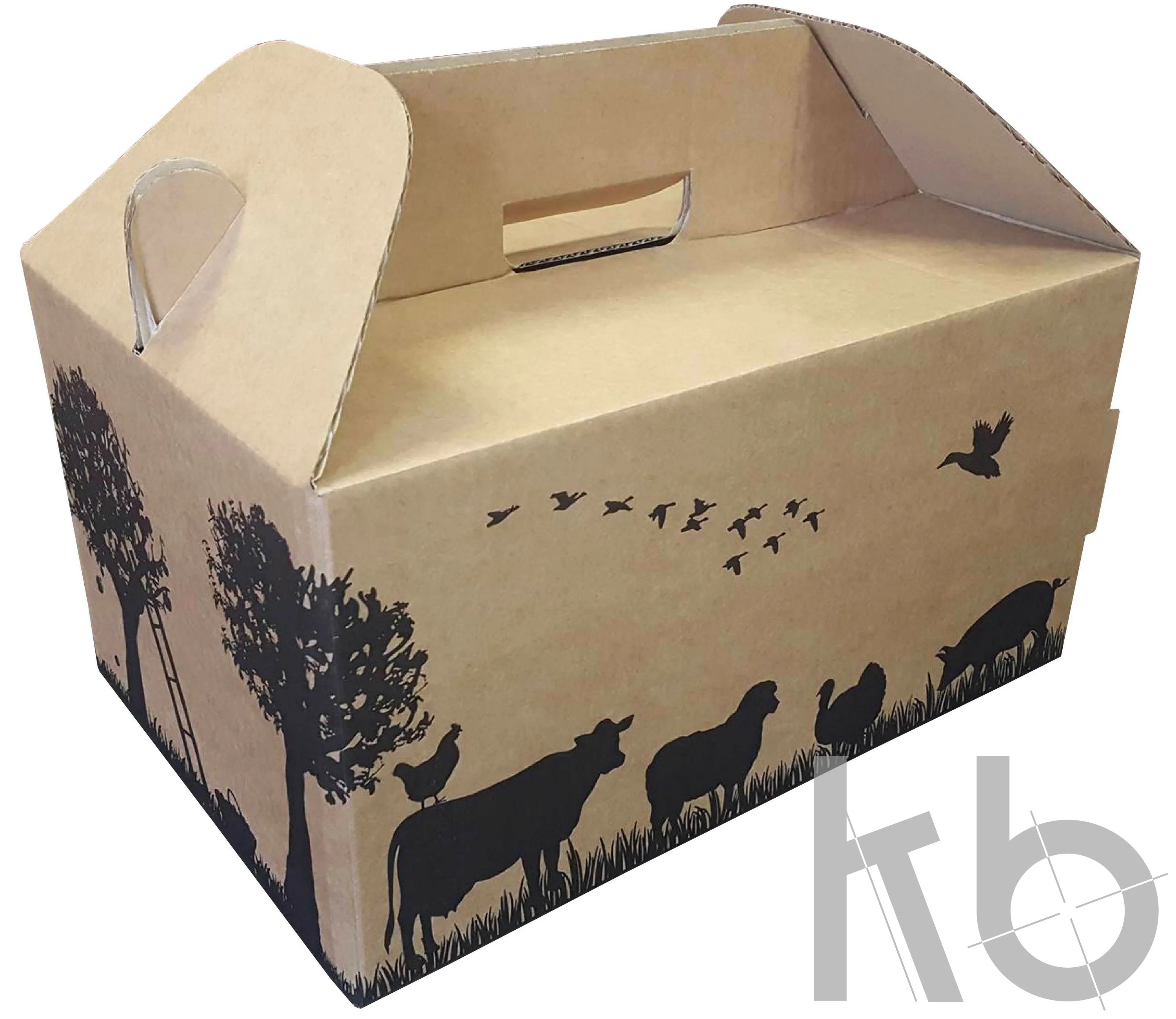 Коробка-чемоданчик из МГК с печатью