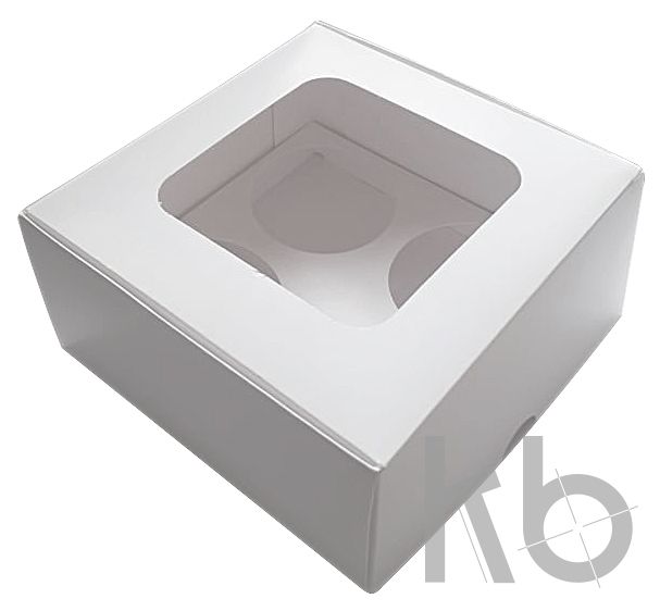 4 шара 8 см белая