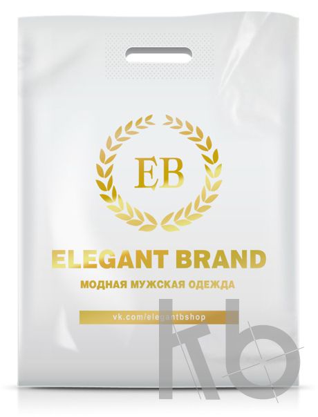 Пакет ПВД шелкография золотом