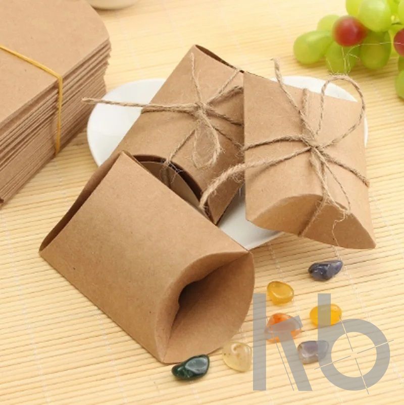 Крафт коробка-пирожок