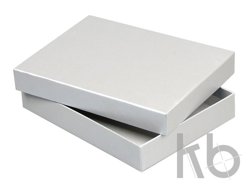 Еоробка крышка-дно серебристая