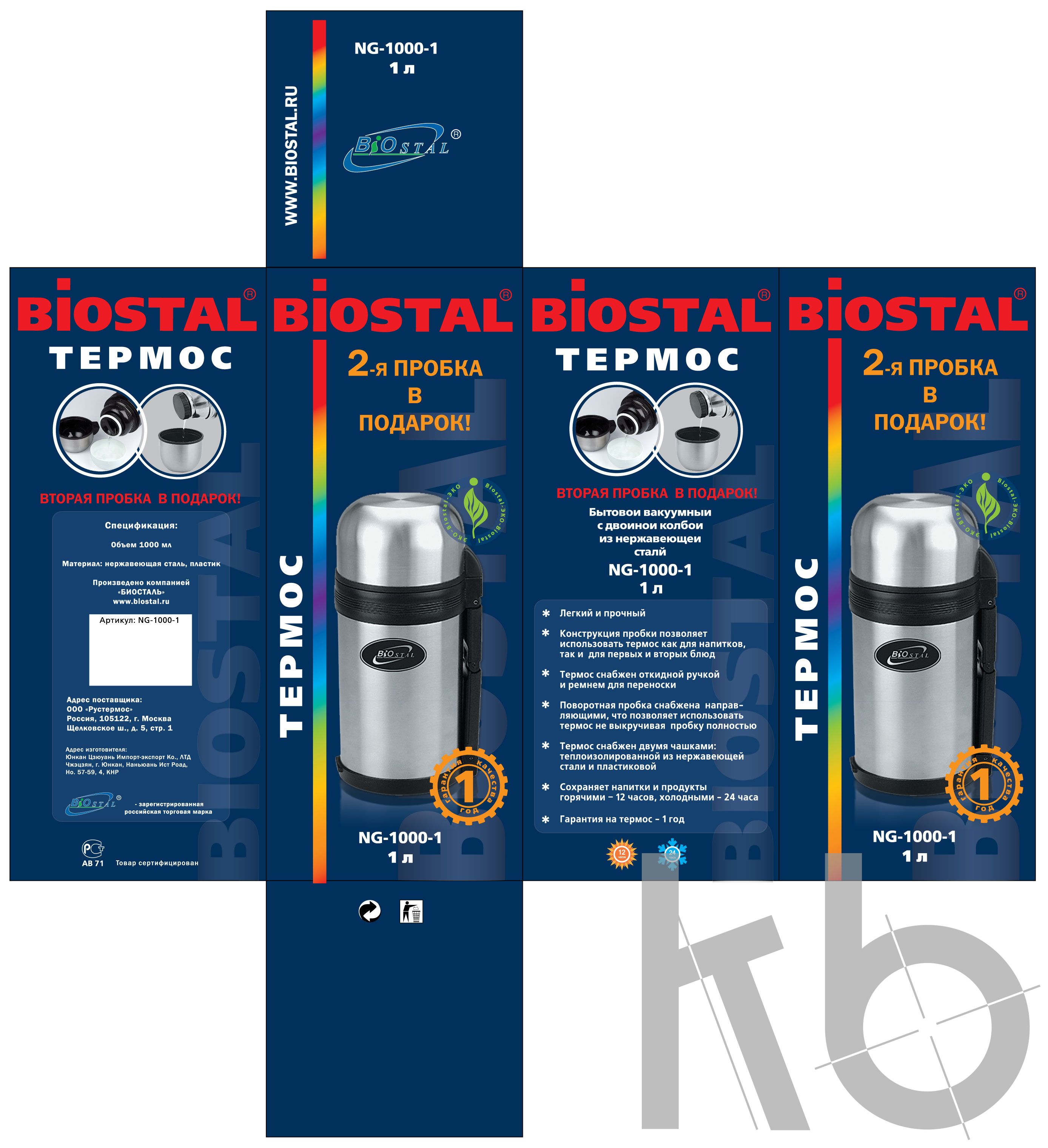 Дизайн коробки термос Классика