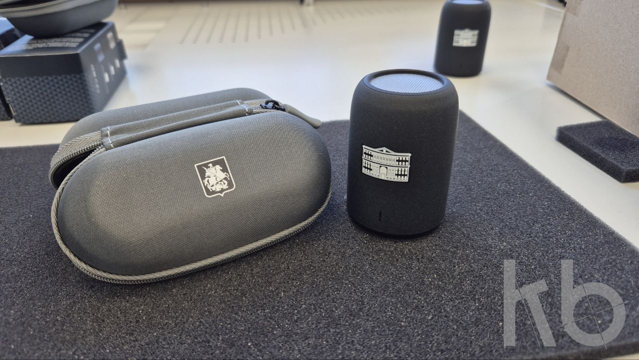 УФ печать на колонках логотип Правительство Москвы