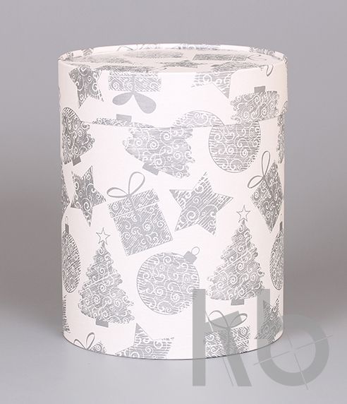 Круглая коробка с шелкографией