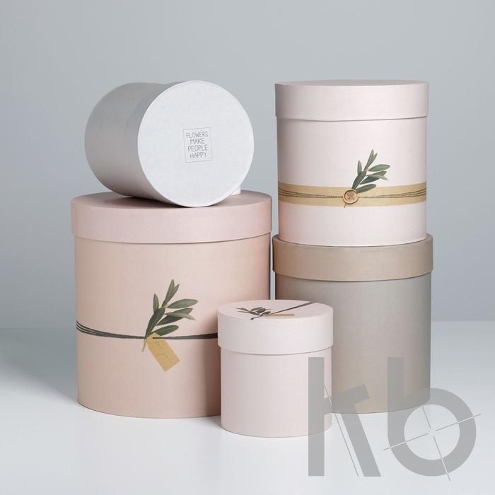 Подарочные коробки круглые
