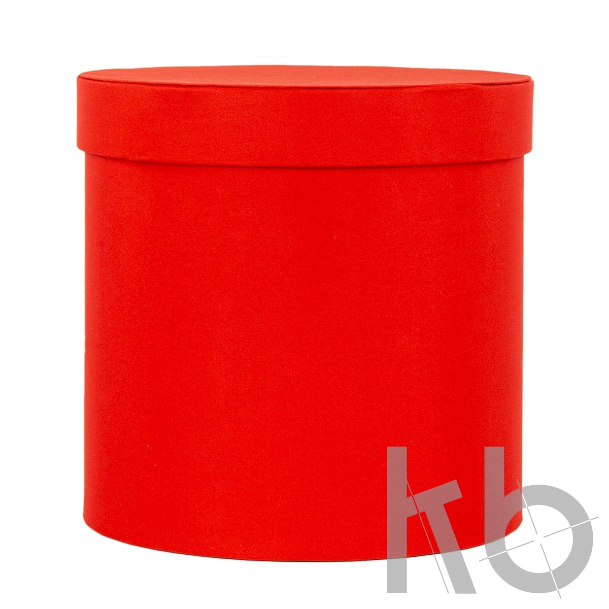 Круглые красные кашированные коробки
