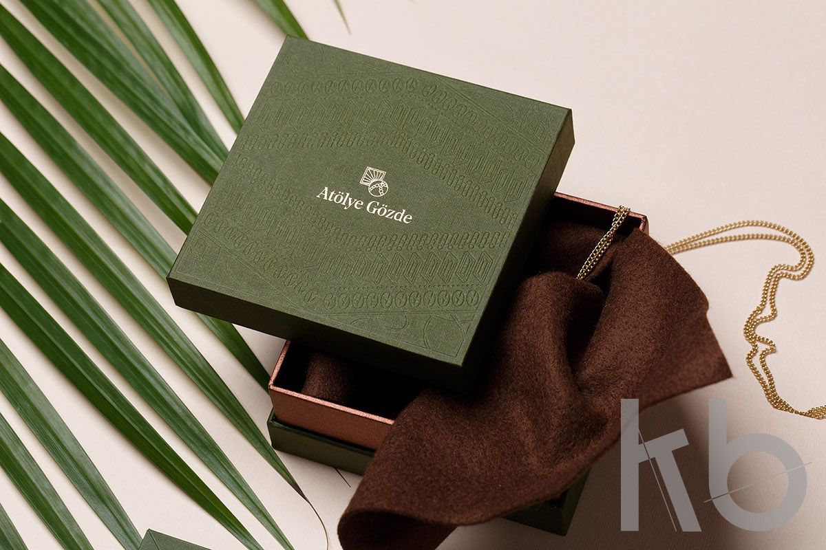 Подарочная коробка с блинтовым тиснением и шелкографией