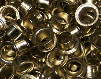 золотые люверсы Золотые люверсы для пакетов и бирок