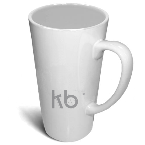 Кружка-латте белая высокая h=17см, 510мл для сублимации Кружка-латте белая высокая h=17см, 510мл для сублимации