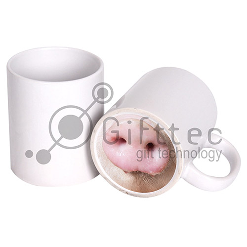 Кружка белая (Веселый нос) СВИНКА для сублимации Кружка белая (Веселый нос) СВИНКА для сублимации