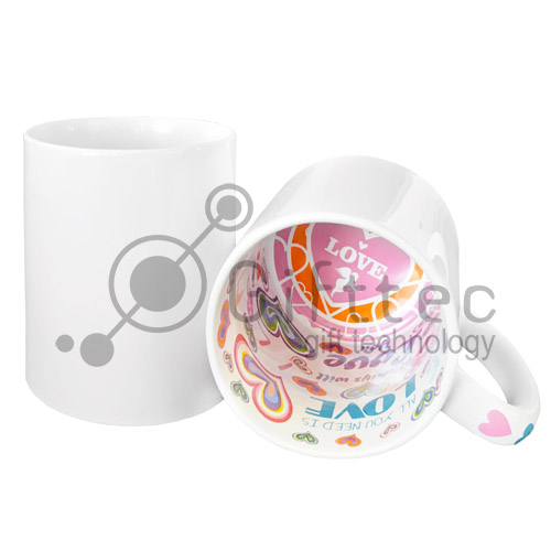 Кружка белая с печатью внутри LOVE для сублимации Кружка белая с печатью внутри LOVE для сублимации