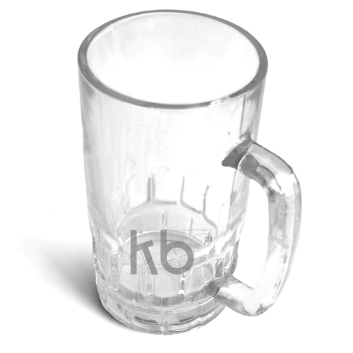 Кружка пивная стеклянная глянцевая d=8.6см, h=15.7см, 500мл для сублимации Кружка пивная стеклянная глянцевая d=8.6см, h=15.7см, 500мл для сублимации