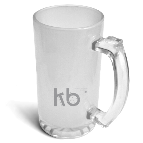 Кружка пивная стеклянная, матовая для сублимации Кружка пивная стеклянная, матовая для сублимации