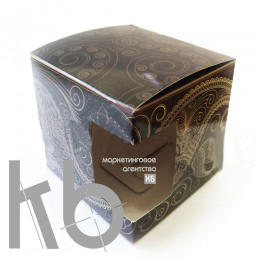 Коробка подарочная для кружки с окном "Престиж" Коробка подарочная для кружки с окном "Престиж"