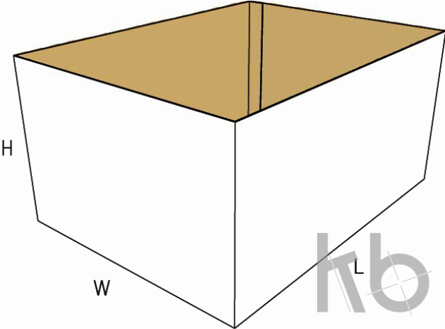 Картонная коробка с половинными прорезями (HSC) 0200 Картонная коробка с половинными прорезями (HSC) 0200