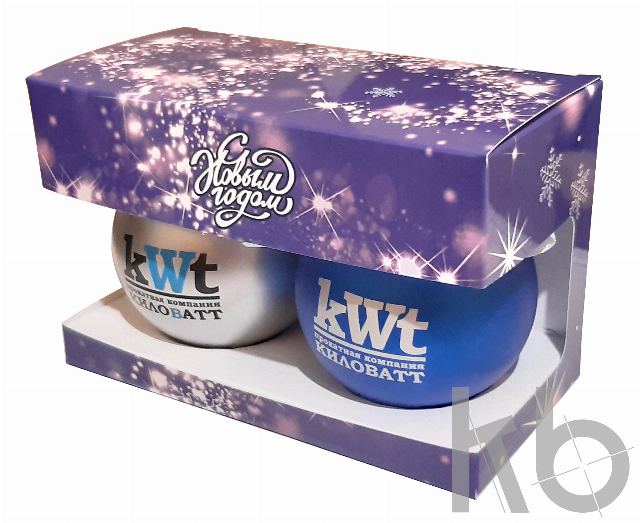 Коробка под 2 шара 65 мм по макету клиента Коробка под 2 шара 65 мм по макету клиента